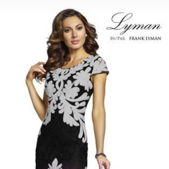 Lyman Par by Frank Lyman Cornelli Black and Silver Formal Dress 4 - Picture 11 of 11